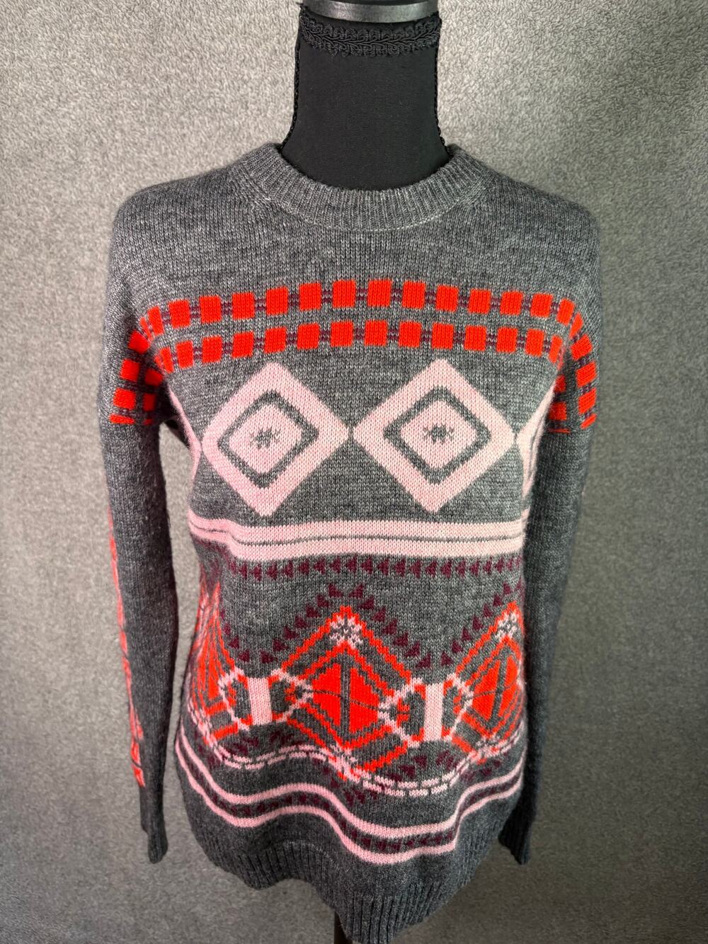 J.Crew Fair Isle Wool Mohair Sweater S Nordic Après Ski